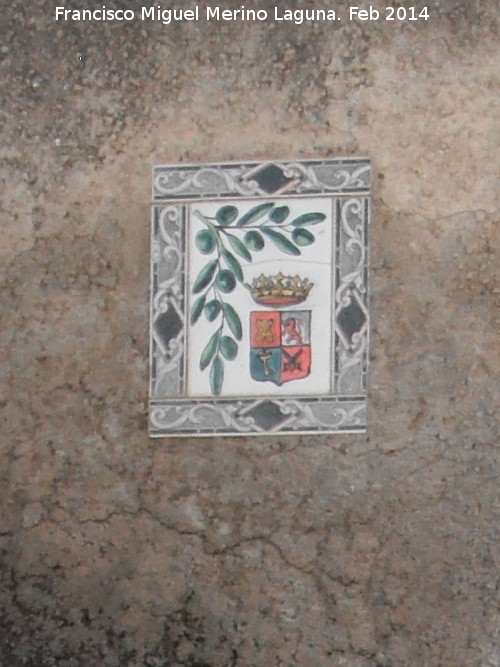 Fuente de la Carretera de Fuensanta - Fuente de la Carretera de Fuensanta. Azulejo