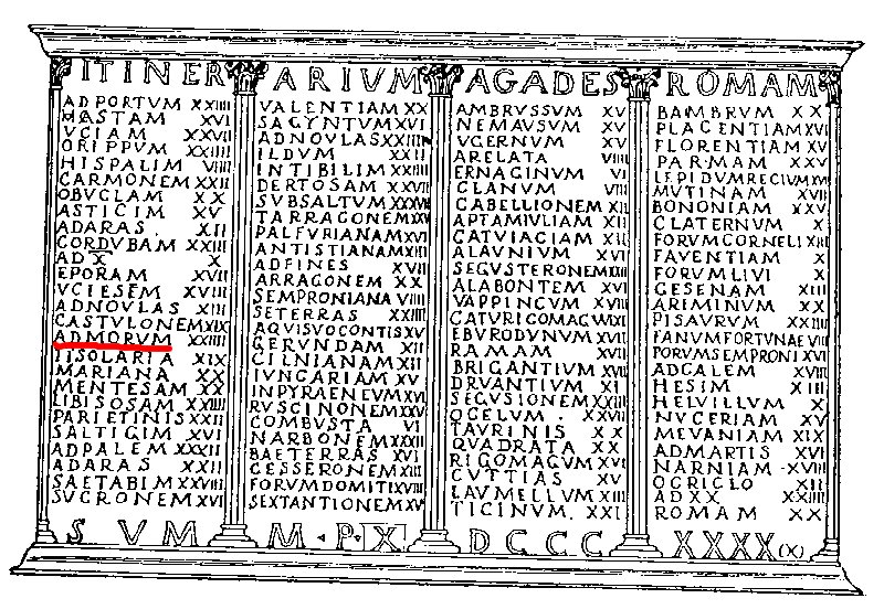 Ad Morum - Ad Morum. Vaso Apolinar con el nombre AD Morum