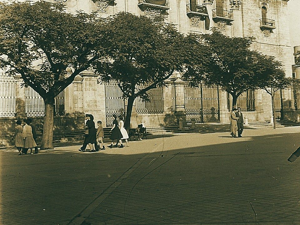 Plaza de Santa Mara - Plaza de Santa Mara. Foto antigua