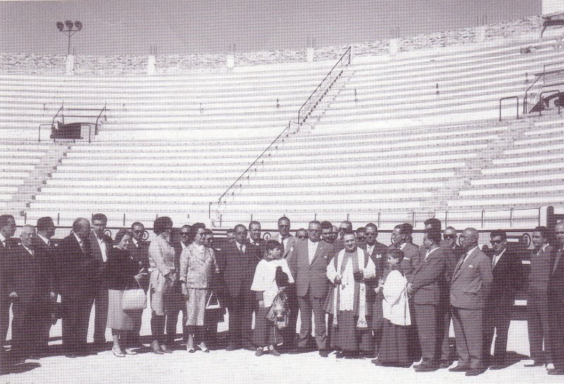Plaza de Toros de Jan - Plaza de Toros de Jan. Bendicin de la primera fase de la nueva plaza de toros. 1962