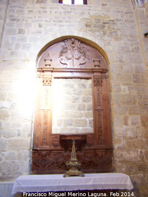 Colegiata de Santa Mara de los Reales Alczares. Capilla de los Sabater - Colegiata de Santa Mara de los Reales Alczares. Capilla de los Sabater. Retablo lateral