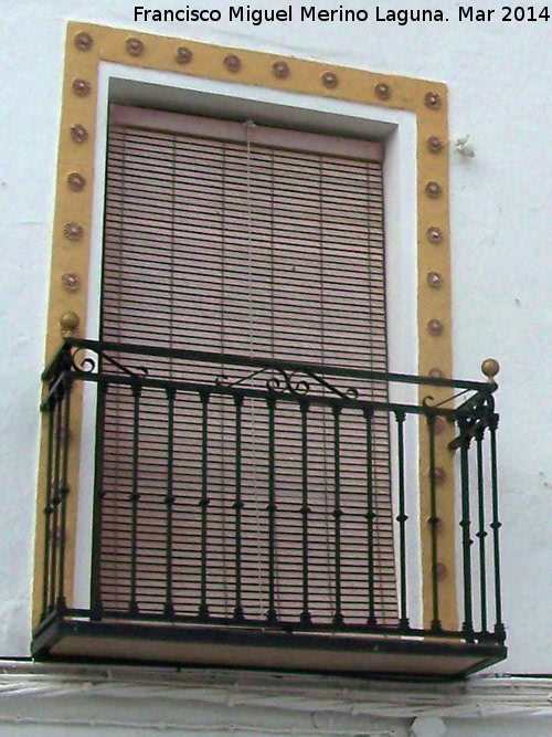 Casa de la Plaza de la Constitucin de Arbuniel n 8 - Casa de la Plaza de la Constitucin de Arbuniel n 8. Balcn