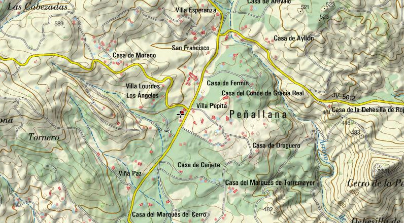 Ermita de Las Vias - Ermita de Las Vias. Mapa