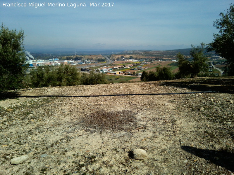 Plaza de Armas del Cerro de La Muela - Plaza de Armas del Cerro de La Muela. Vistas hacia Estivel o las Huelgas