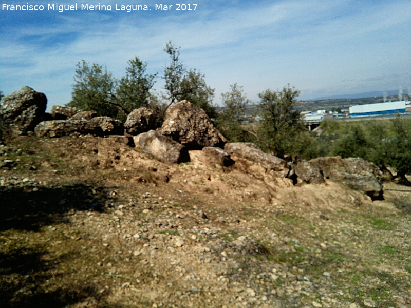 Plaza de Armas del Cerro de La Muela - Plaza de Armas del Cerro de La Muela. Posibles piedras de la muralla