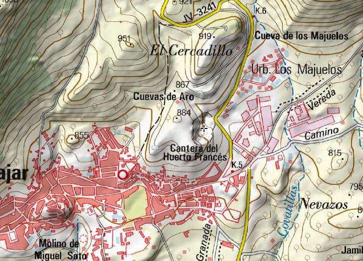 Cantera de los Frailes - Cantera de los Frailes. Mapa