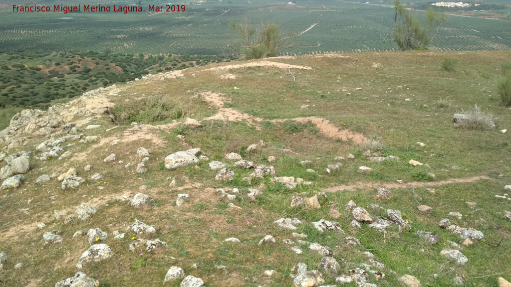 Oppidum de Giribaile. Muralla Norte - Oppidum de Giribaile. Muralla Norte. Muralla de la Muela