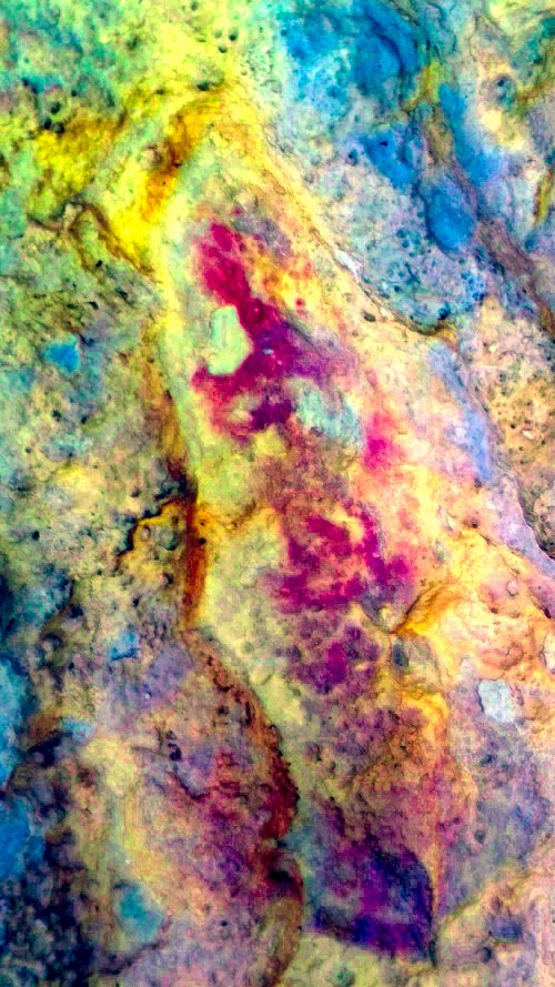 Pinturas rupestres del Abrigo de los Ca�ones IV - Pinturas rupestres del Abrigo de los Ca�ones IV. Tratada con Dstretch