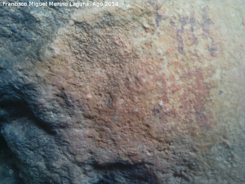 Pinturas rupestres del Poyo de los Machos - Pinturas rupestres del Poyo de los Machos. Pectiniforme, figuras imprecisas y punto negro