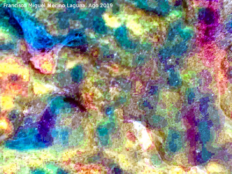 Pinturas rupestres de la Cueva de Ro Fro - Pinturas rupestres de la Cueva de Ro Fro. Tratada con Dstretch