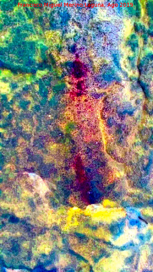 Pinturas rupestres de la Cueva de Ro Fro - Pinturas rupestres de la Cueva de Ro Fro. Tratada con Dstretch