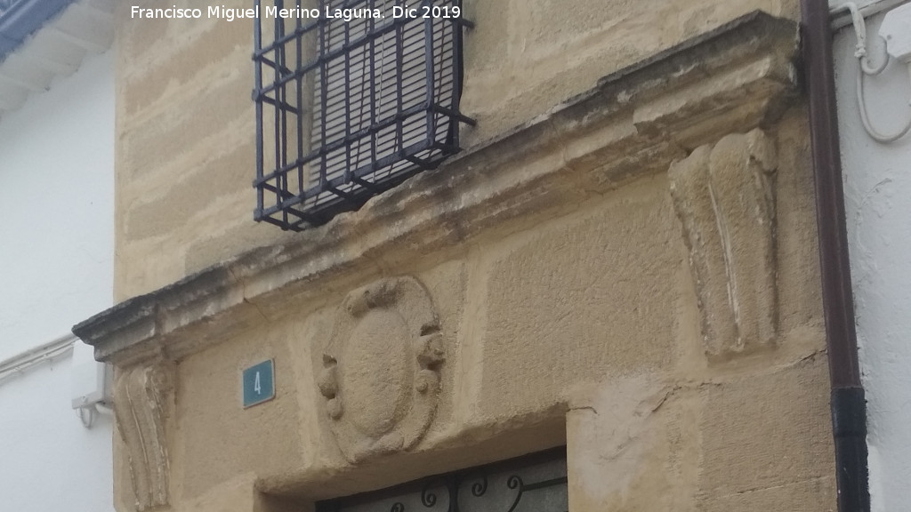 Casa de la Calle Pe�a del Gallo n� 4 - Casa de la Calle Pe�a del Gallo n� 4. Dintel