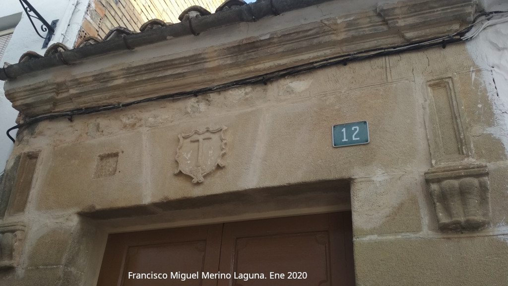 Casa de la Calle Capilla n� 12 - Casa de la Calle Capilla n� 12. Dintel