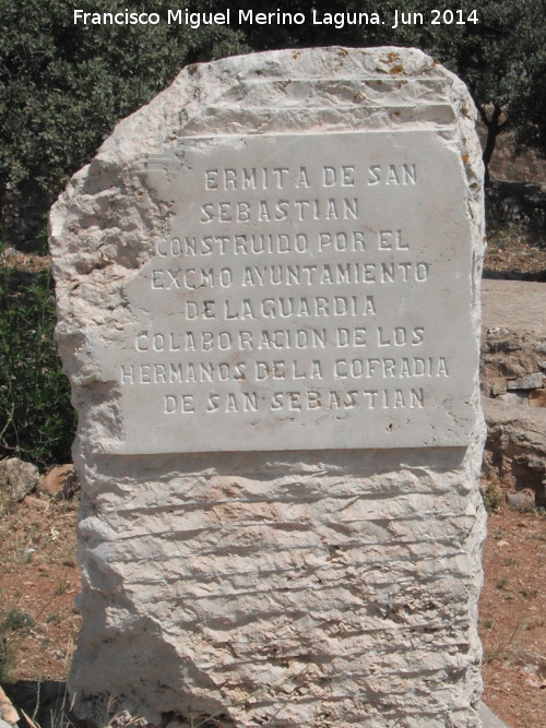 Ermita de San Sebasti�n - Ermita de San Sebasti�n. Monolito