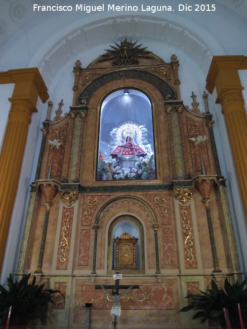 Santuario de Cnava - Santuario de Cnava. Retablo