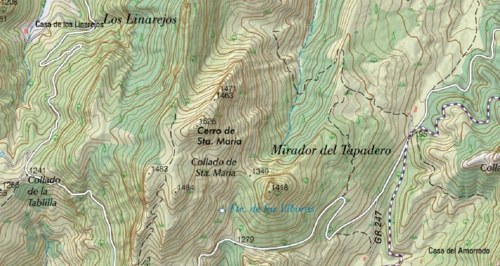 Cerro de Santa Mara - Cerro de Santa Mara. Mapa