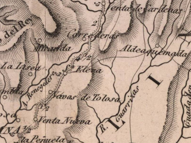 La Aliseda - La Aliseda. Mapa 1847