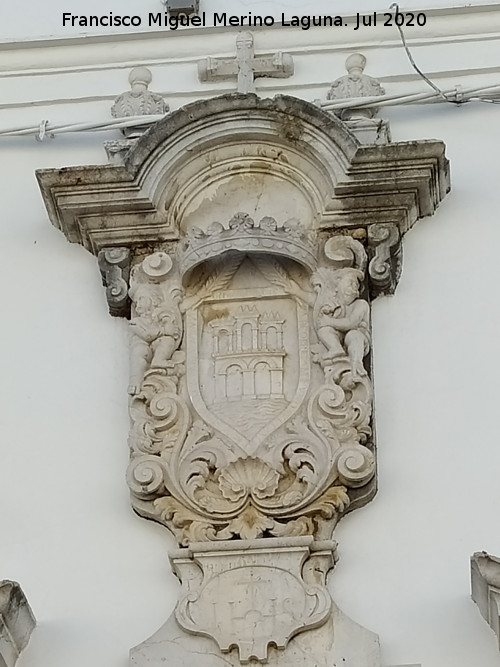 Arcos de la Frontera - Arcos de la Frontera. Escudo de la ciudad en el P�sito