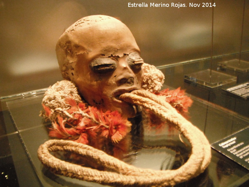 Museo de Arqueologa y Etnologa de Amrica - Museo de Arqueologa y Etnologa de Amrica. Cabeza trofeo