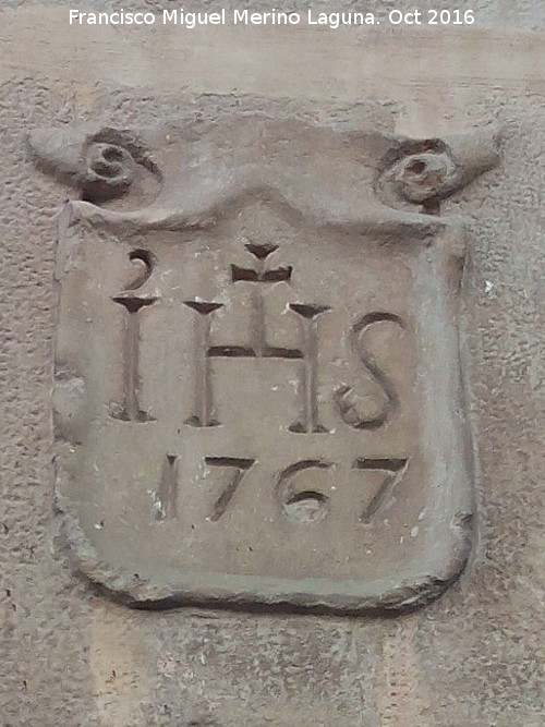 Casa de la Calle Merced n 10 - Casa de la Calle Merced n 10. Escudo con el ao 1767