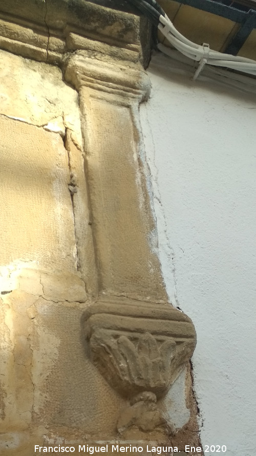 Casa de la Calle Cuesta Prieto n� 3 - Casa de la Calle Cuesta Prieto n� 3. Pilastra derecha
