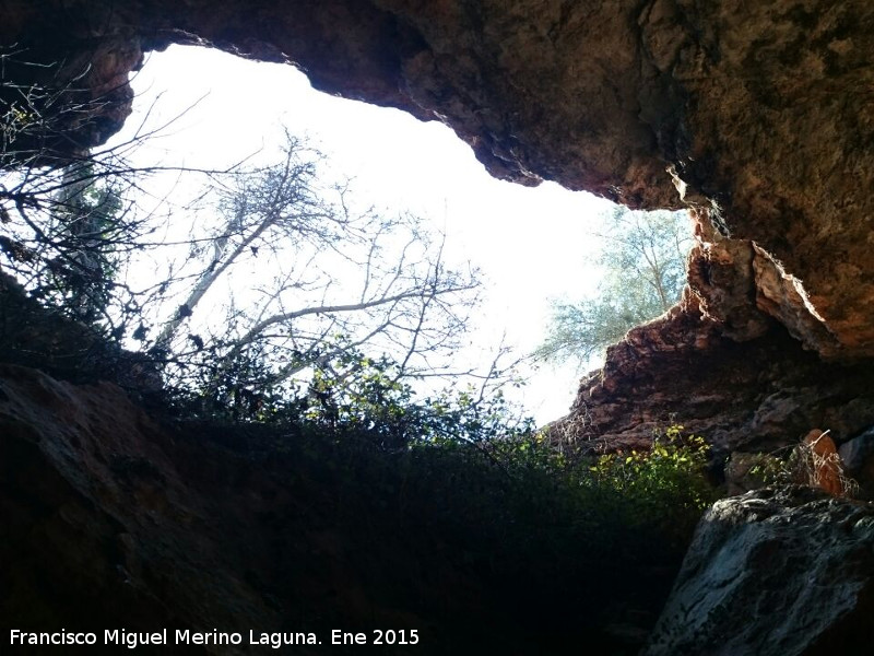 Cueva de Villanueva - Cueva de Villanueva. Salida