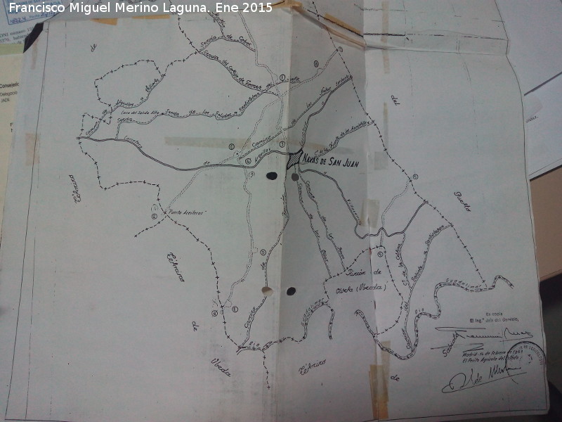 Historia de Navas de San Juan - Historia de Navas de San Juan. Mapa de las caadas reales del sur 1963