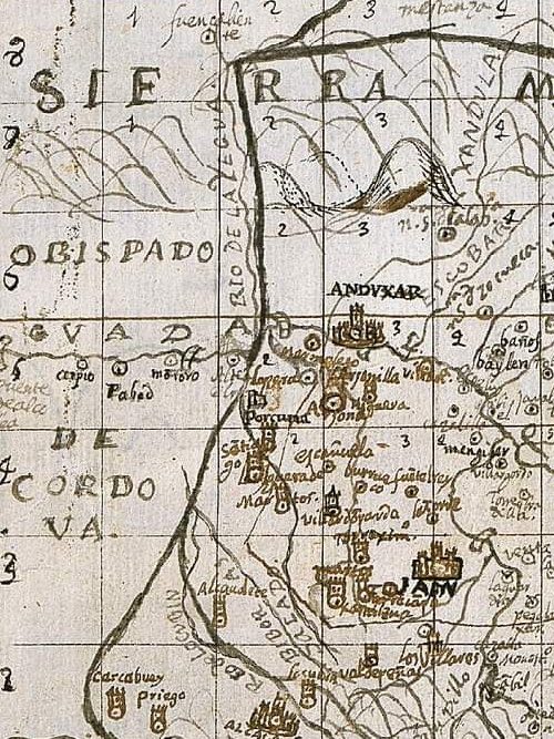 Historia de Porcuna - Historia de Porcuna. Mapa de 1641