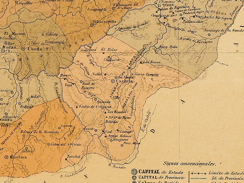 Historia de Quesada - Historia de Quesada. Mapa 1879