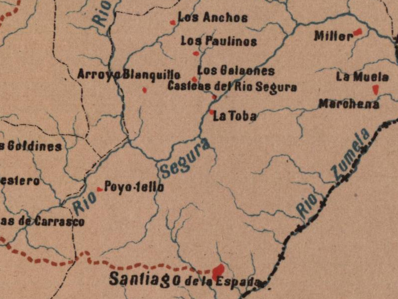 Aldea La Toba - Aldea La Toba. Mapa 1885