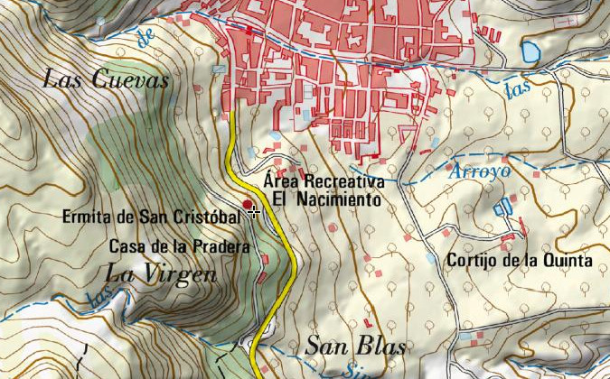 Ermita de San Cristbal - Ermita de San Cristbal. Mapa