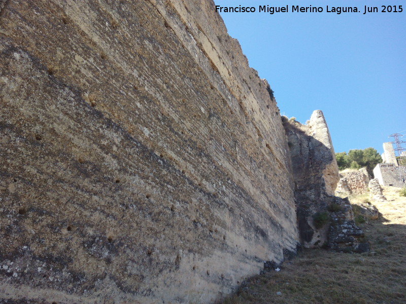 Muralla de Jan. Lienzo Norte VII - Muralla de Jan. Lienzo Norte VII. Parte de tapial