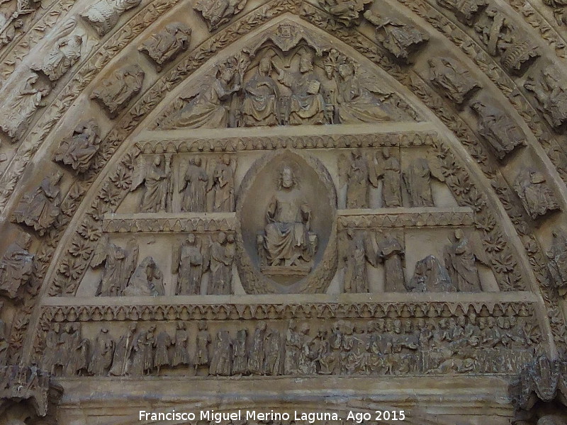 Catedral de vila. Puerta Norte - Catedral de vila. Puerta Norte. Tmpano