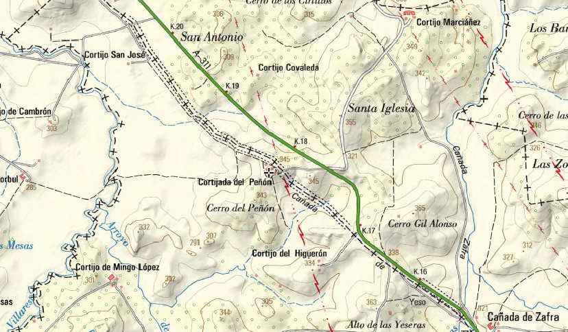Cortijo del Pen - Cortijo del Pen. Mapa
