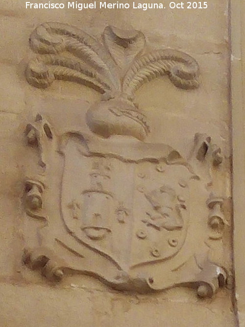 Casa de la Calle Jerquia Alta n 10 - Casa de la Calle Jerquia Alta n 10. Escudo izquierdo