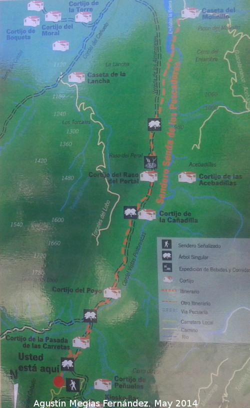 Senda de los Pescadores - Senda de los Pescadores. Plano