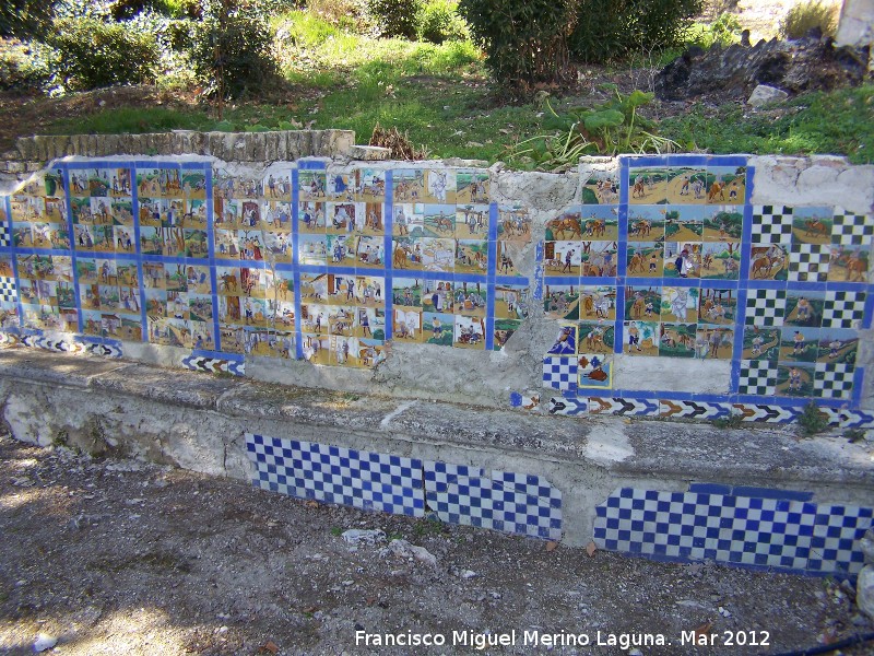 Paseo de los Adoquines - Paseo de los Adoquines. Azulejos del Quijote