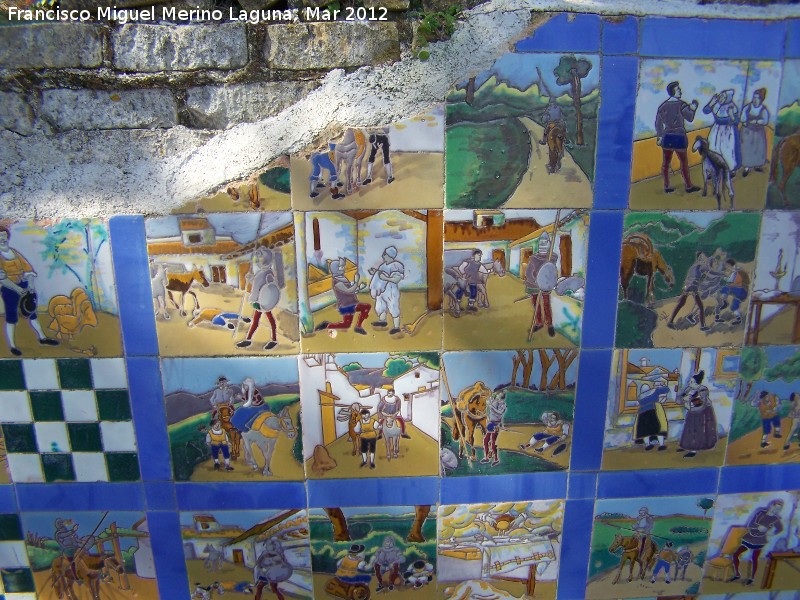 Paseo de los Adoquines - Paseo de los Adoquines. Azulejos del Quijote