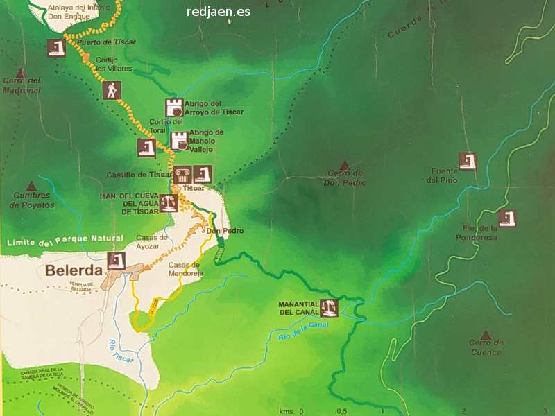 Cerro Don Pedro - Cerro Don Pedro. Mapa