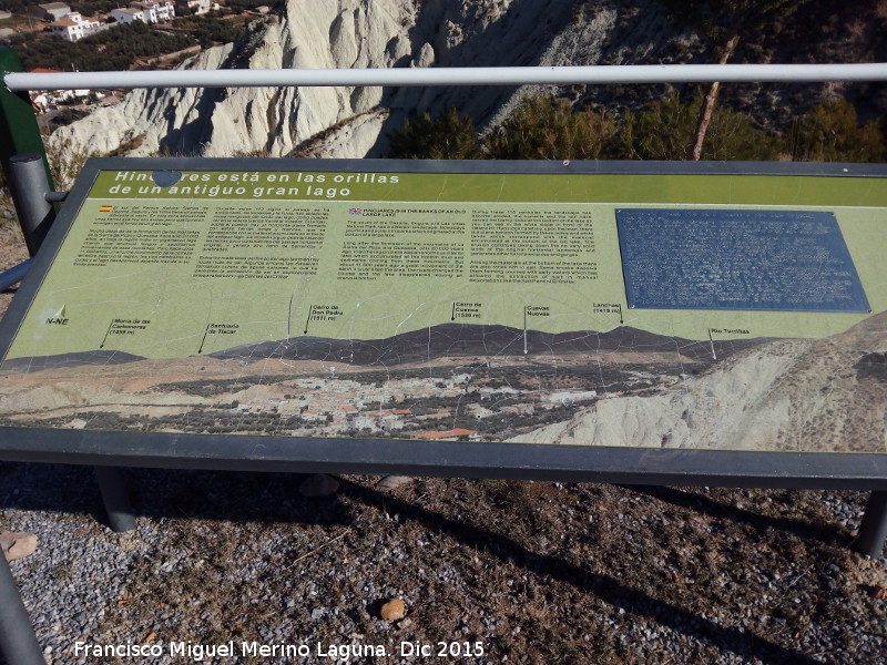 Mirador de Hinojares - Mirador de Hinojares. Cartel