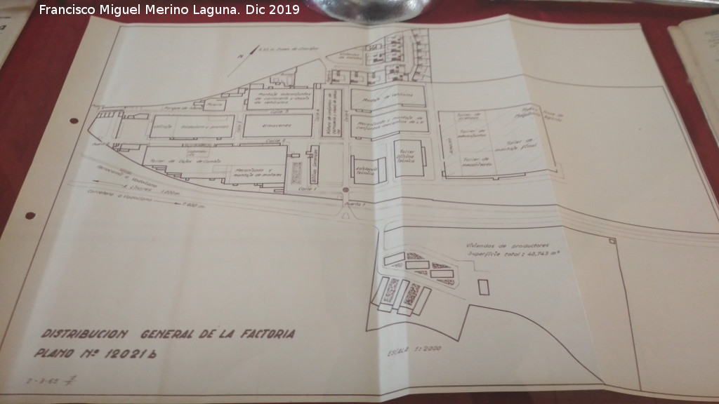 Archivo Histrico Provincial - Archivo Histrico Provincial. Plano de la Fbrica de Santana en Linares 1965