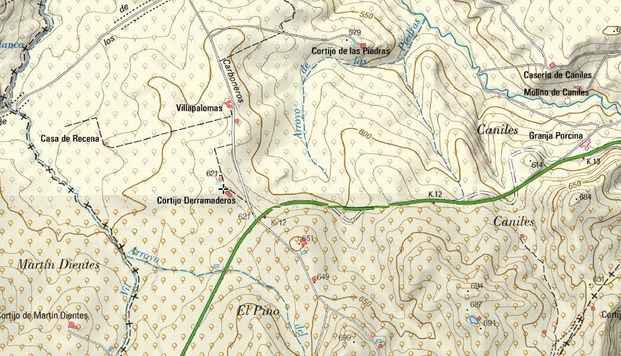 Cortijo Derramaderos - Cortijo Derramaderos. Mapa