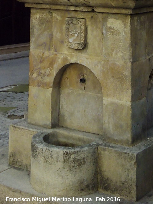 Fuente de la Calle Cronista Muro - Fuente de la Calle Cronista Muro. Escudo y fuente