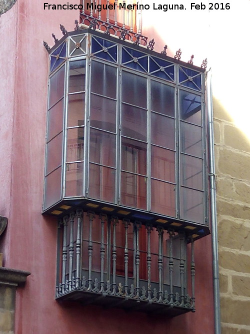 Casa de la Calle Mesones n 34 - Casa de la Calle Mesones n 34. Balcn cerrado