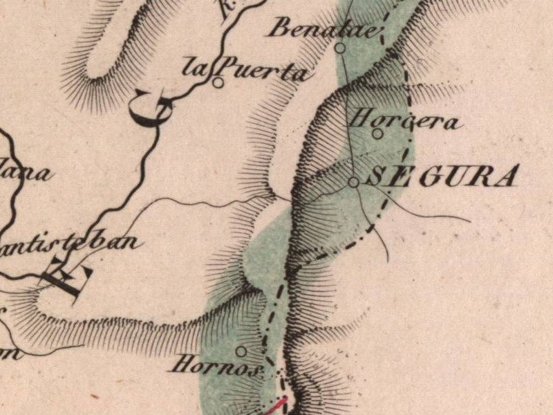 Historia de Segura - Historia de Segura. Mapa 1847