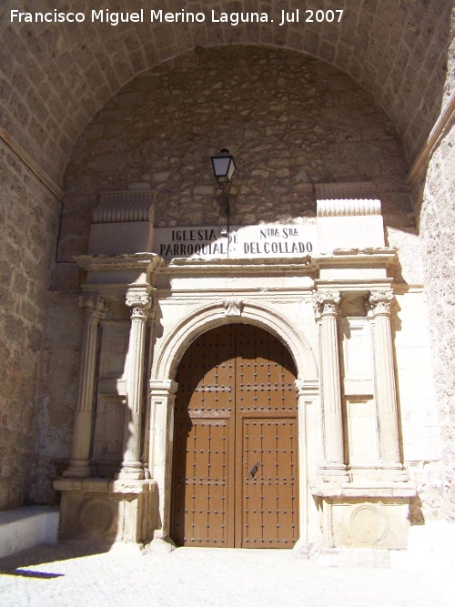 Iglesia de Ntra Sra del Collado - Iglesia de Ntra Sra del Collado. Portada principal