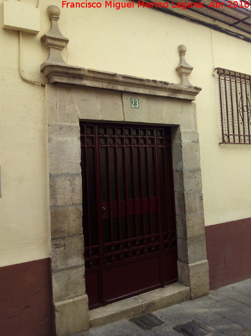 Casa de la Calle Espiga n 23 - Casa de la Calle Espiga n 23. Portada