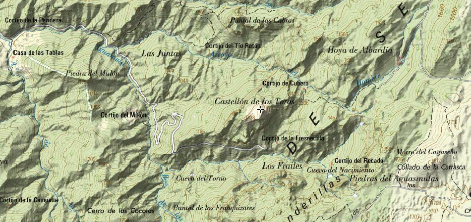 Castelln de los Toros - Castelln de los Toros. Mapa