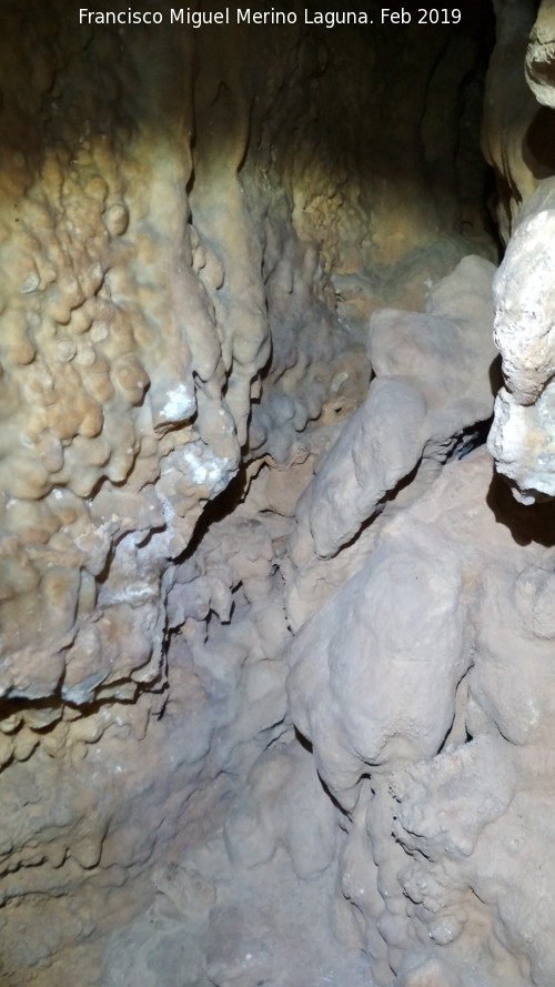 Cueva de la Virgen - Cueva de la Virgen. Espeleotemas