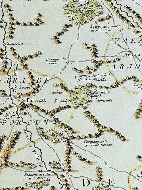 Molino del Cortijillo - Molino del Cortijillo. Mapa de 1735